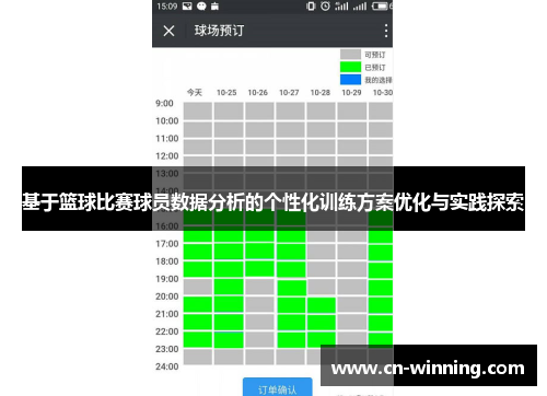 基于篮球比赛球员数据分析的个性化训练方案优化与实践探索