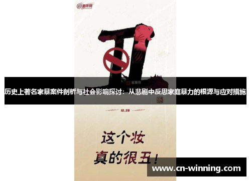 历史上著名家暴案件剖析与社会影响探讨：从悲剧中反思家庭暴力的根源与应对措施